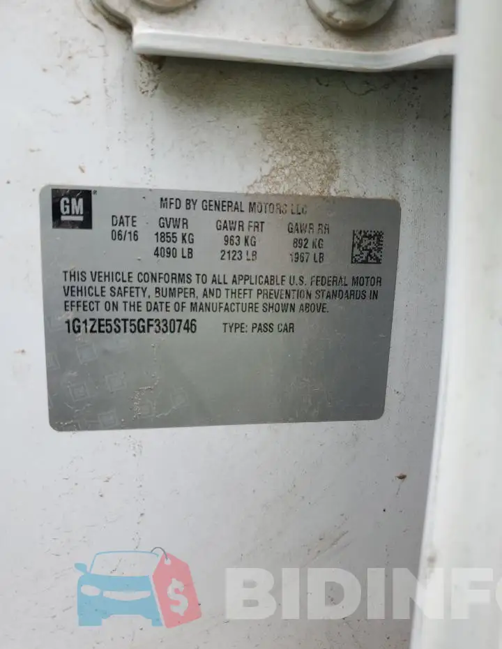 1G1ZE5ST5GF330746 Photo# 12