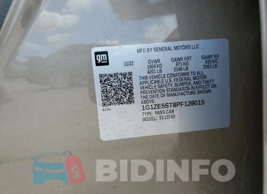 1G1ZE5ST8PF128015 Photo# 12