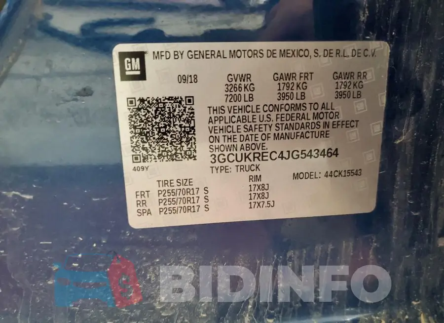 3GCUKREC4JG543464 Photo# 12