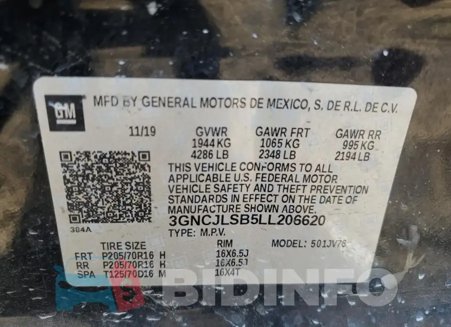 3GNCJLSB5LL206620 Photo# 13