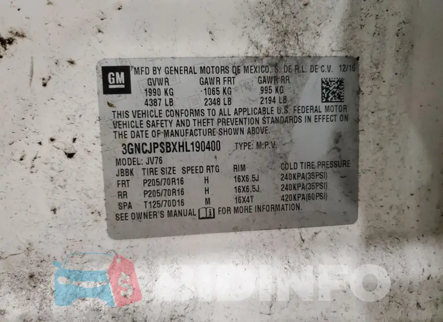 3GNCJPSBXHL190400 Photo# 12