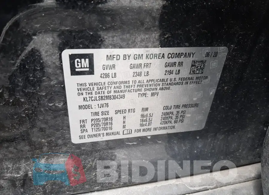 KL7CJLSB2MB304349 Photo# 14