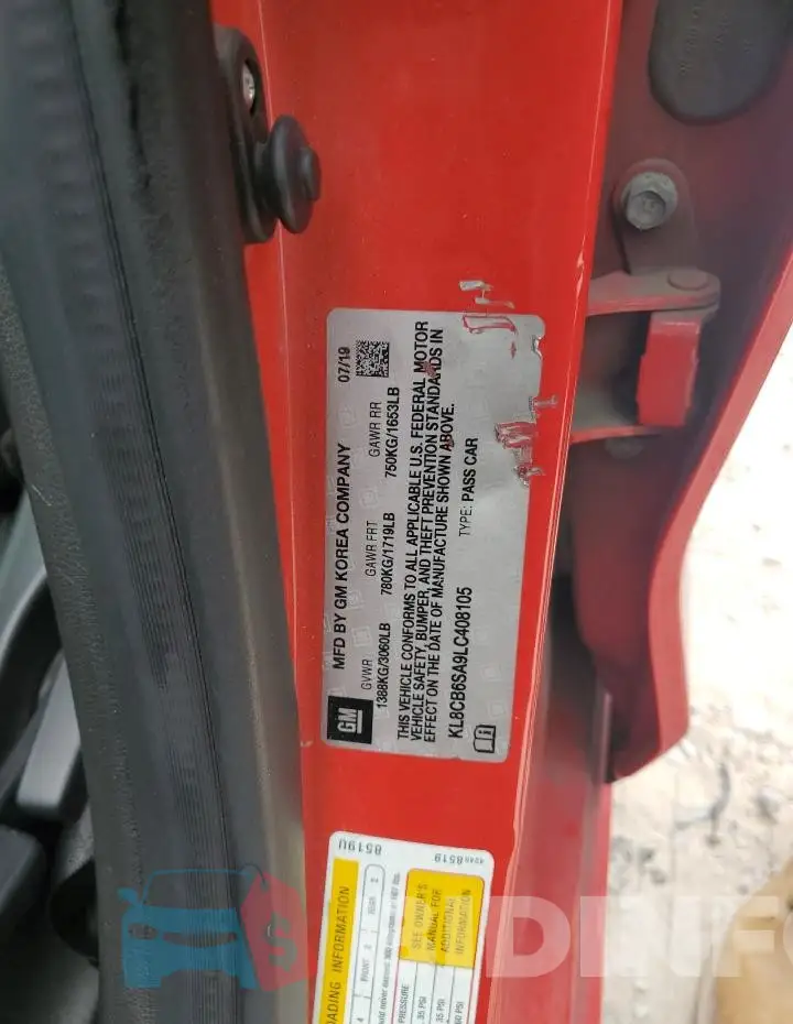 KL8CB6SA9LC408105 Photo# 12