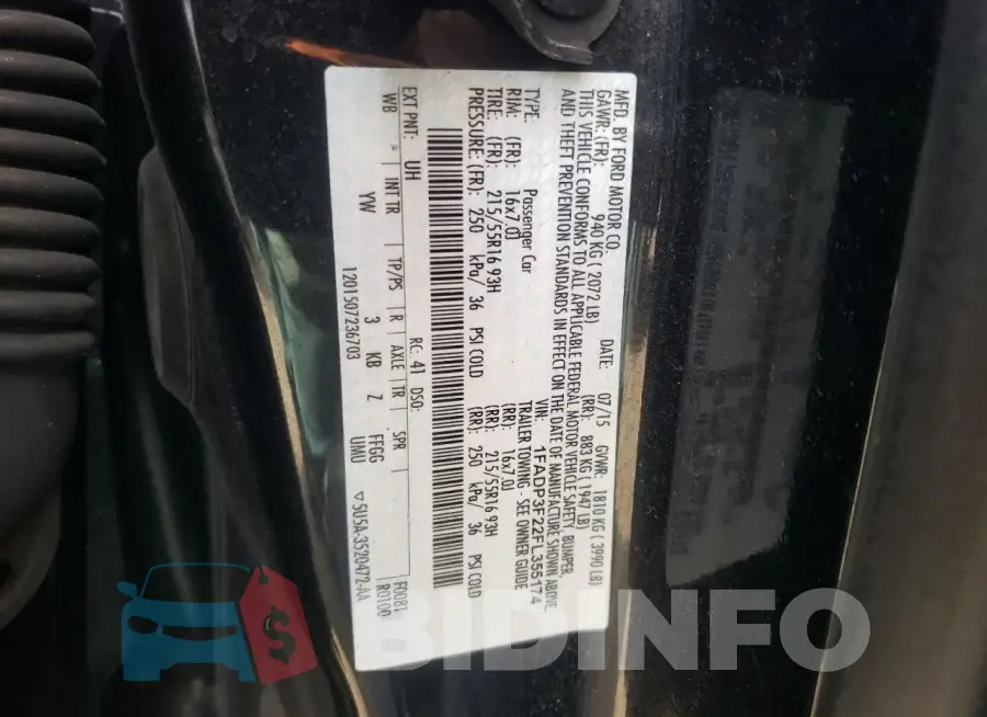 1FADP3F22FL355174 Photo# 12