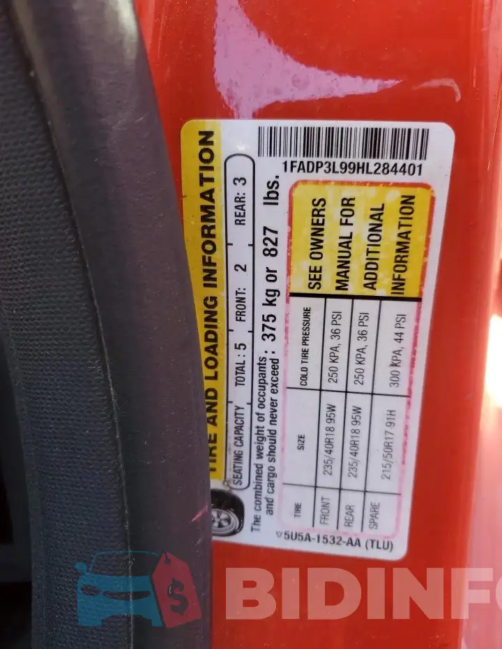 1FADP3L99HL284401 Photo# 12
