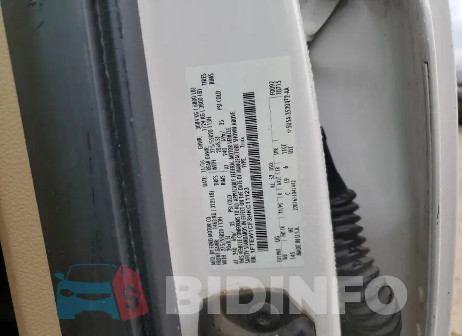 1FTEW1CF3HKC11123 Photo# 12