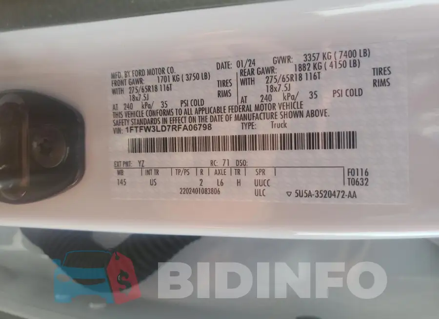 1FTFW3LD7RFA06798 Photo# 13