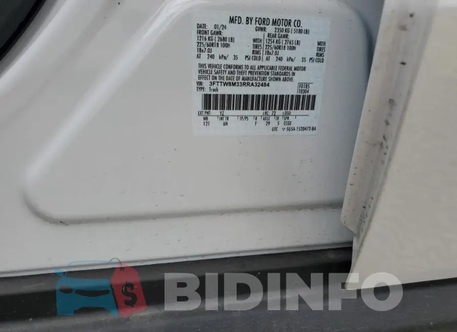 3FTTW8M33RRA32484 Photo# 12