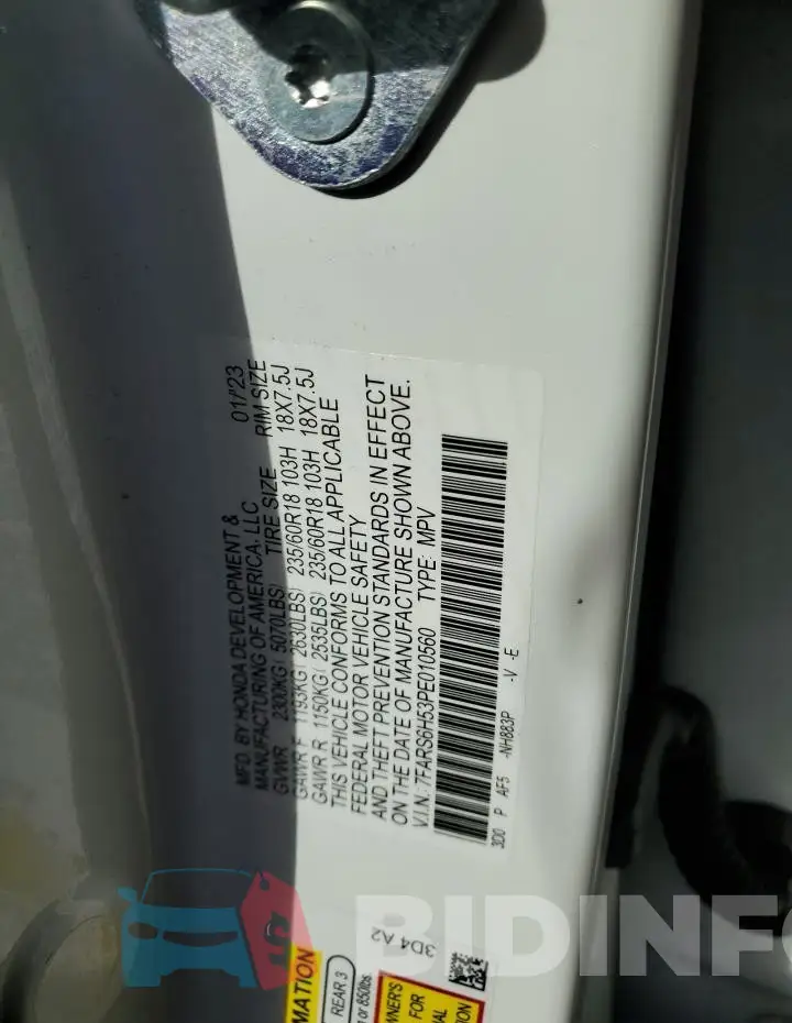 7FARS6H53PE010560 Photo# 13