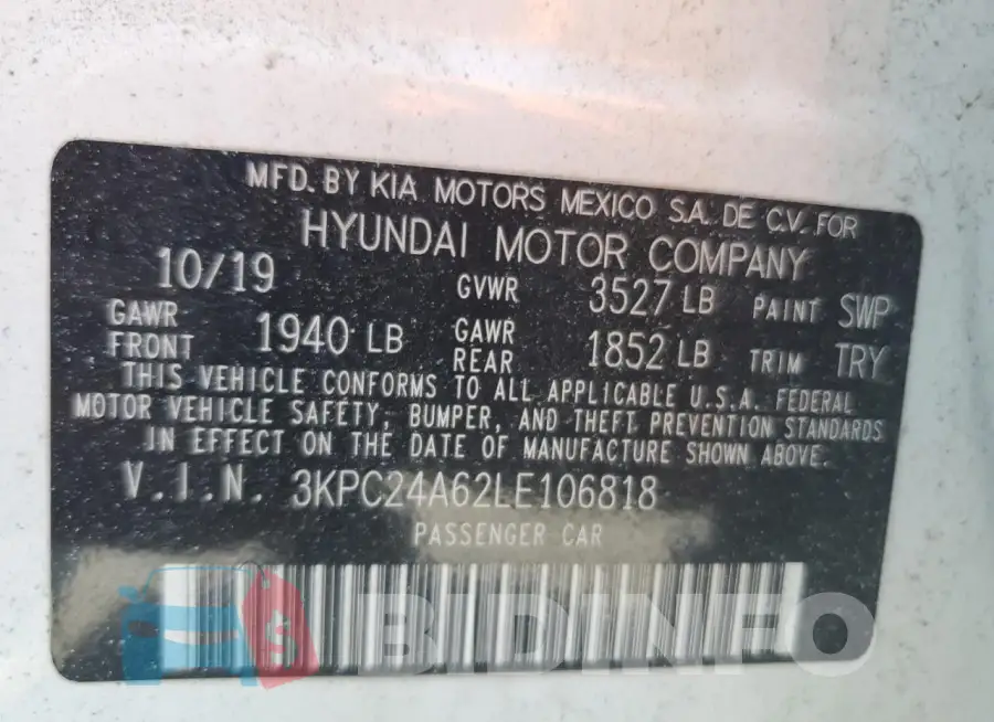 3KPC24A62LE106818 Photo# 12