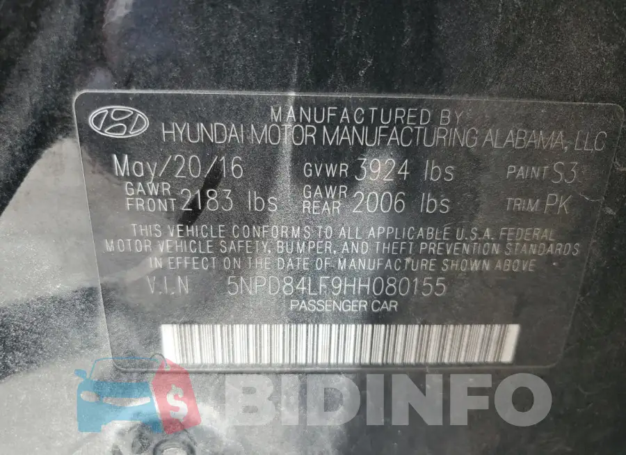 5NPD84LF9HH080155 Photo# 12
