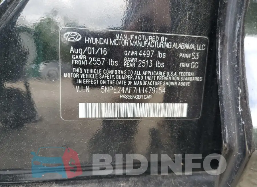 5NPE24AF7HH479154 Photo# 12