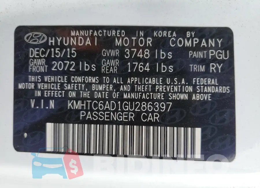 KMHTC6AD1GU286397 Photo# 12