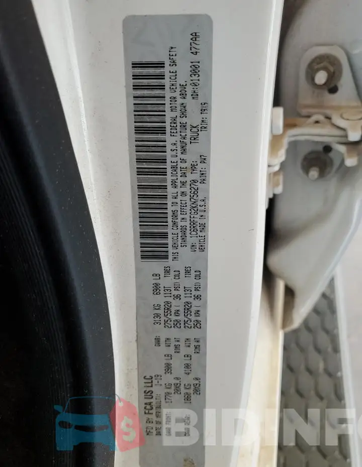 1C6RRFFG2KN756270 Photo# 12