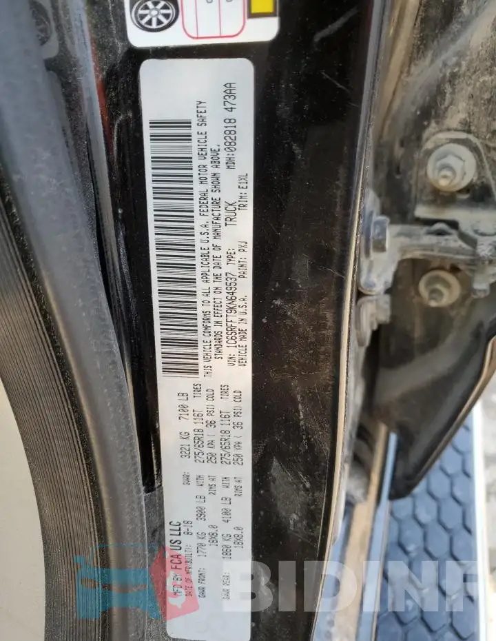 1C6SRFFT9KN649537 Photo# 12