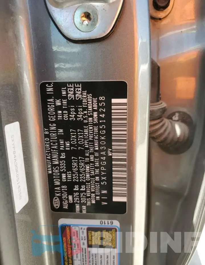 5XYPG4A30KG514258 Photo# 13