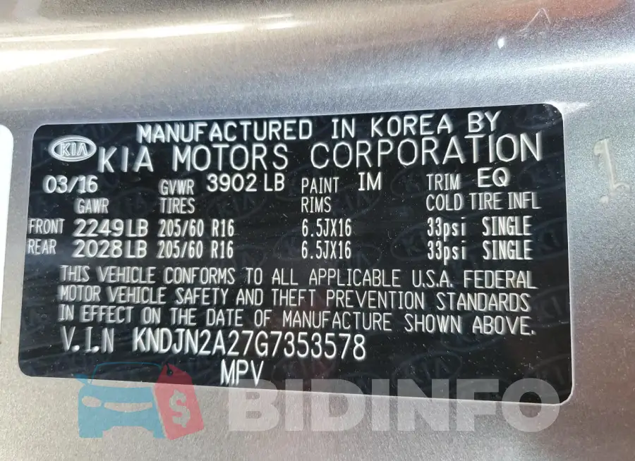KNDJN2A27G7353578 Photo# 13