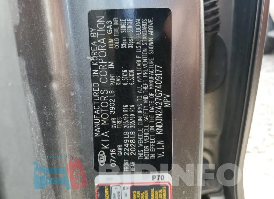 KNDJN2A27G7409177 Photo# 13