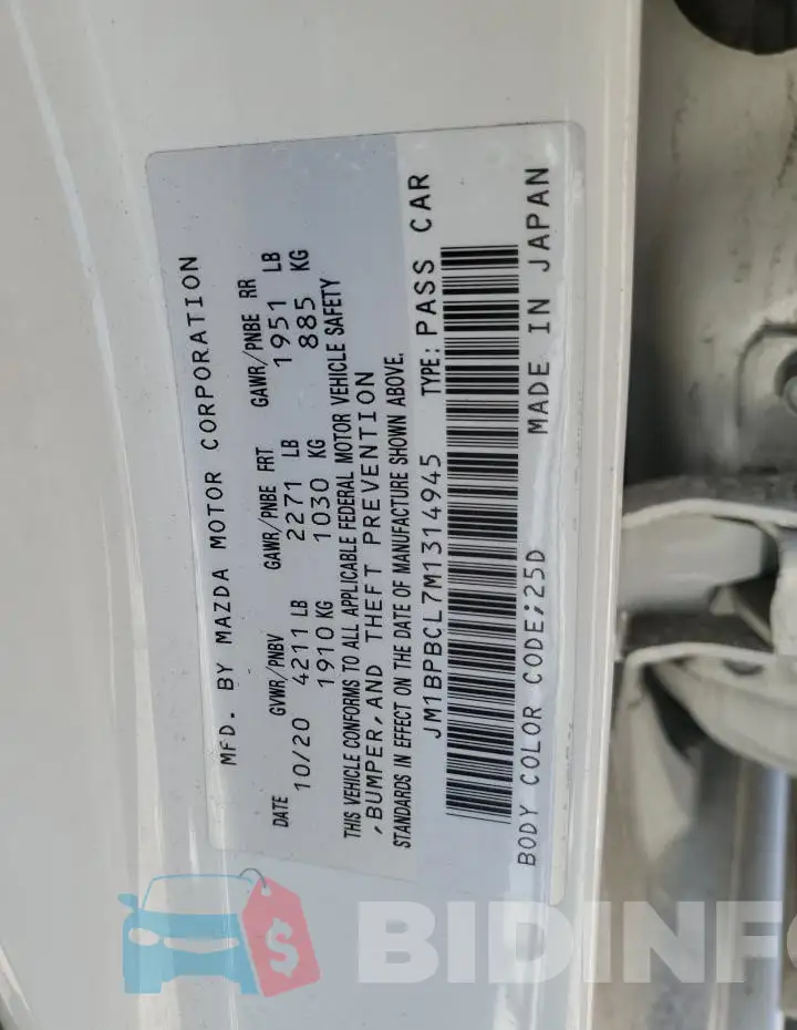 JM1BPBCL7M1314945 Photo# 12