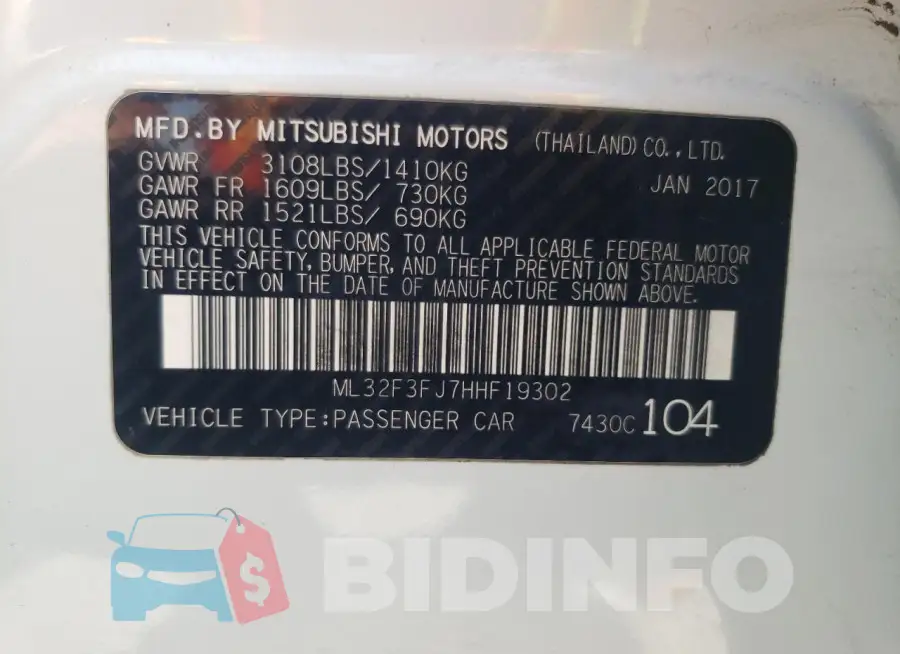 ML32F3FJ7HHF19302 Photo# 12