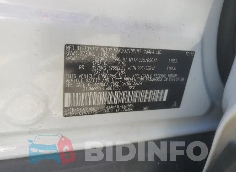 2T3RWRFV2LW061850 Photo# 13