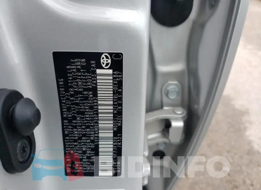 5YFB4MDE2RP116992 Photo# 12