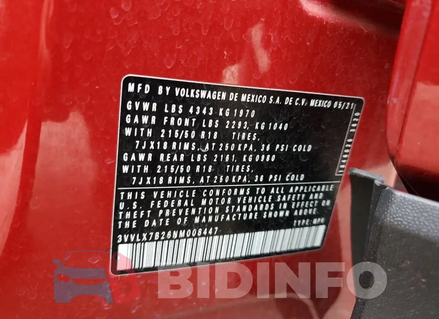 3VVLX7B26NM008447 Photo# 14