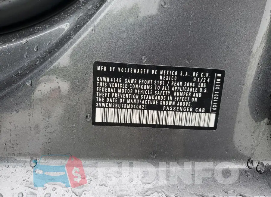 3VWEM7BU7RM040621 Photo# 12