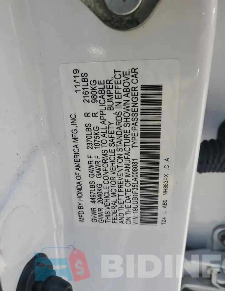19UUB1F35LA008081 Photo# 12