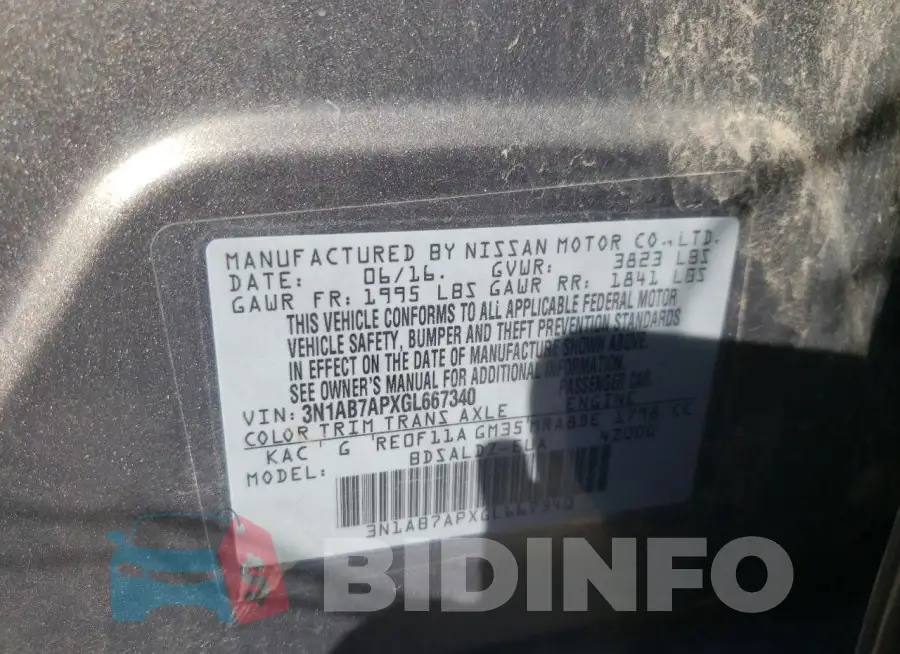 3N1AB7APXGL667340 Photo# 12