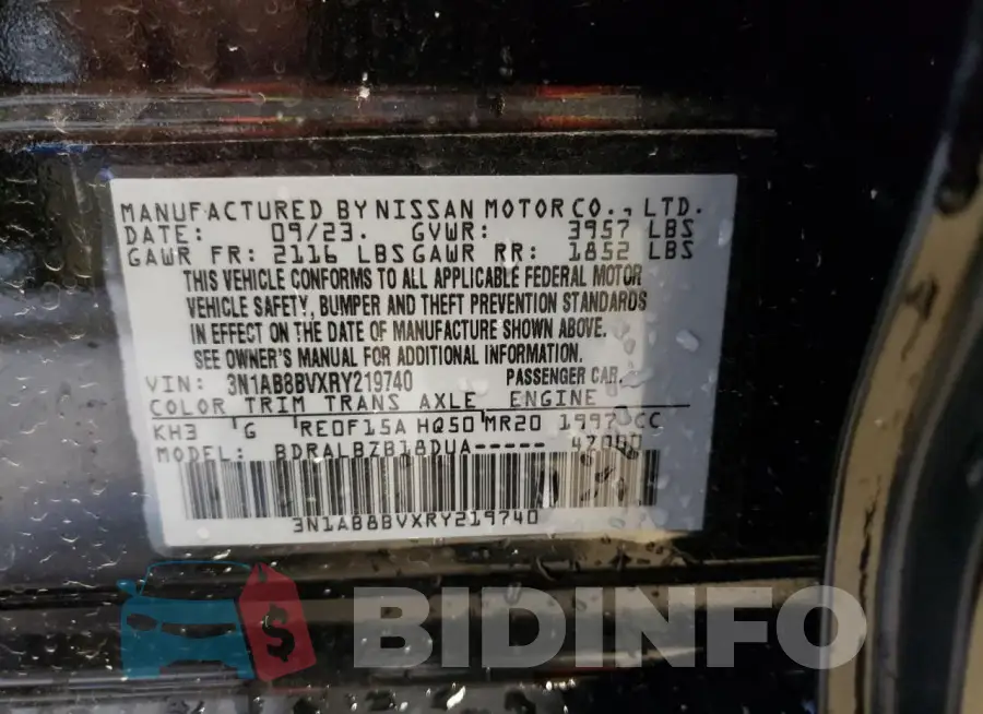 3N1AB8BVXRY219740 Photo# 12