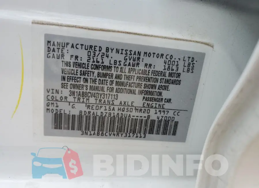 3N1AB8CV4RY317113 Photo# 12