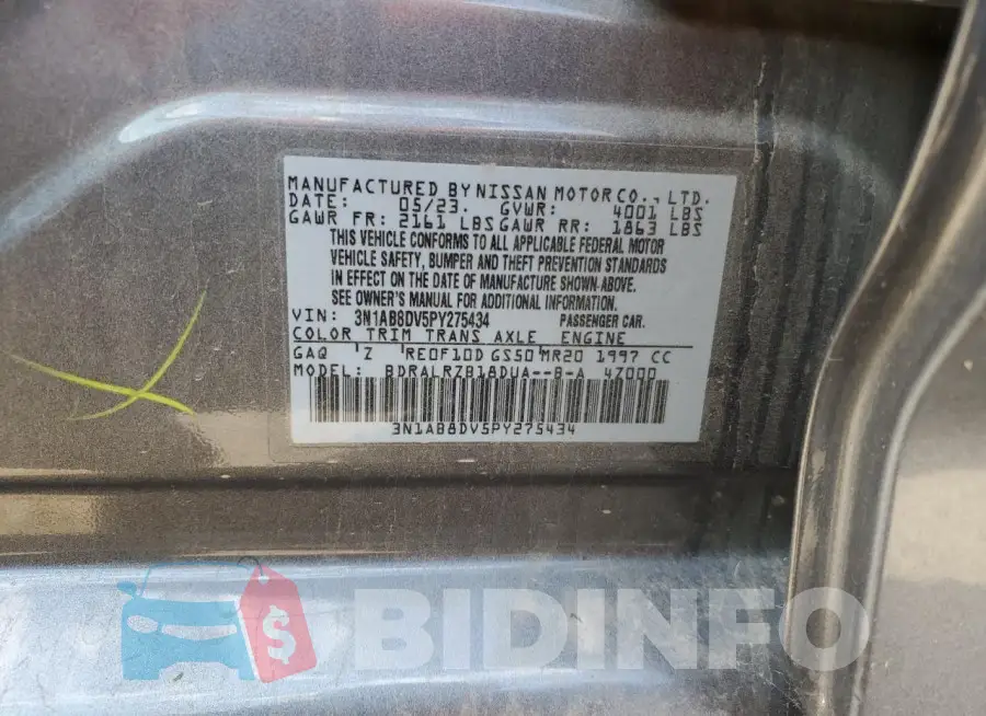 3N1AB8DV5PY275434 Photo# 12