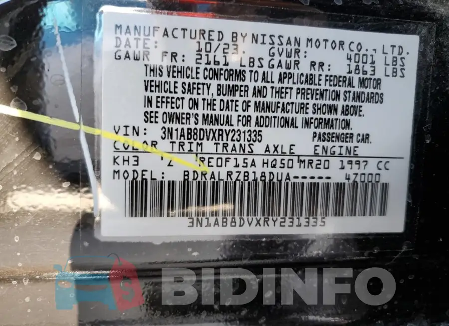 3N1AB8DVXRY231335 Photo# 12