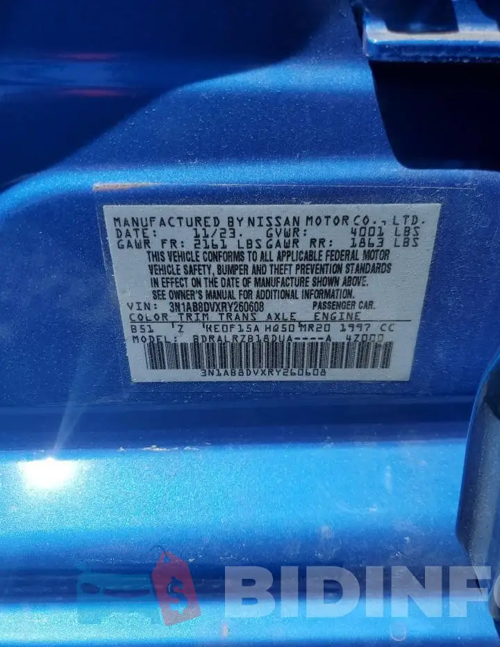 3N1AB8DVXRY260608 Photo# 13