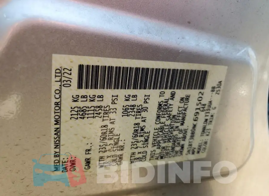5N1BT3BB0NC691502 Photo# 14