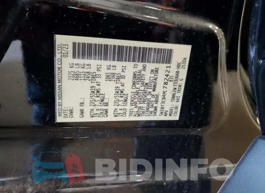 5N1BT3CB4PC782421 Photo# 13