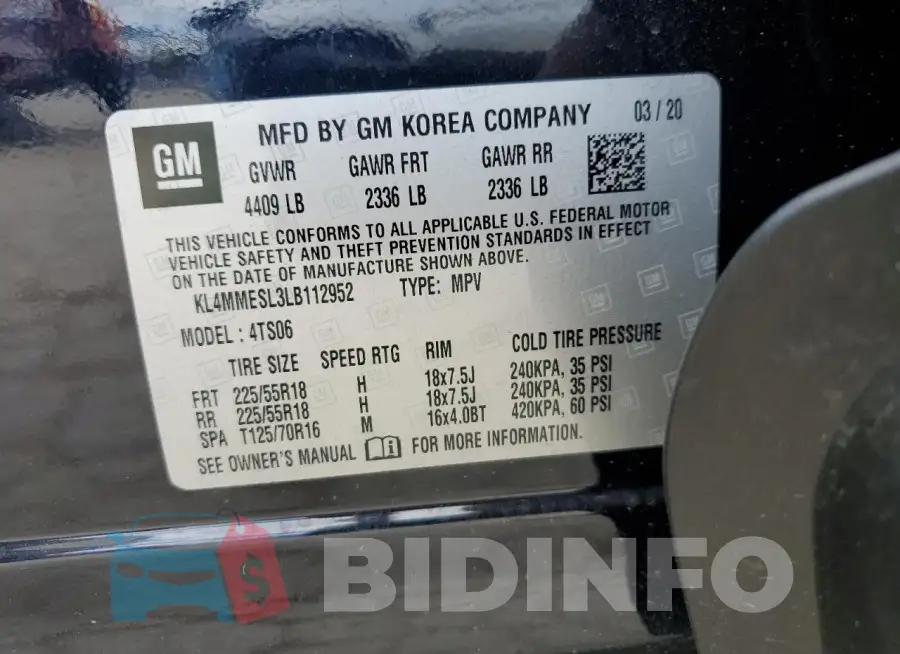KL4MMESL3LB112952 Photo# 13