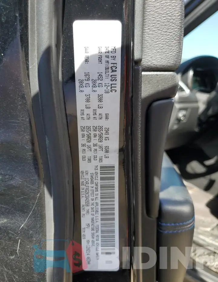 1C4RJFAG2KC642658 Photo# 13