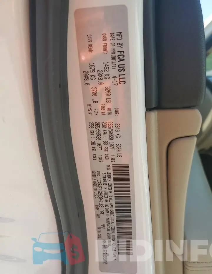 1C4RJFBG2HC842169 Photo# 13