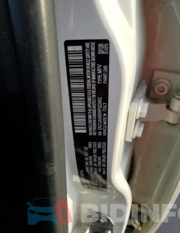 ZACCJAABXHPG22482 Photo# 14