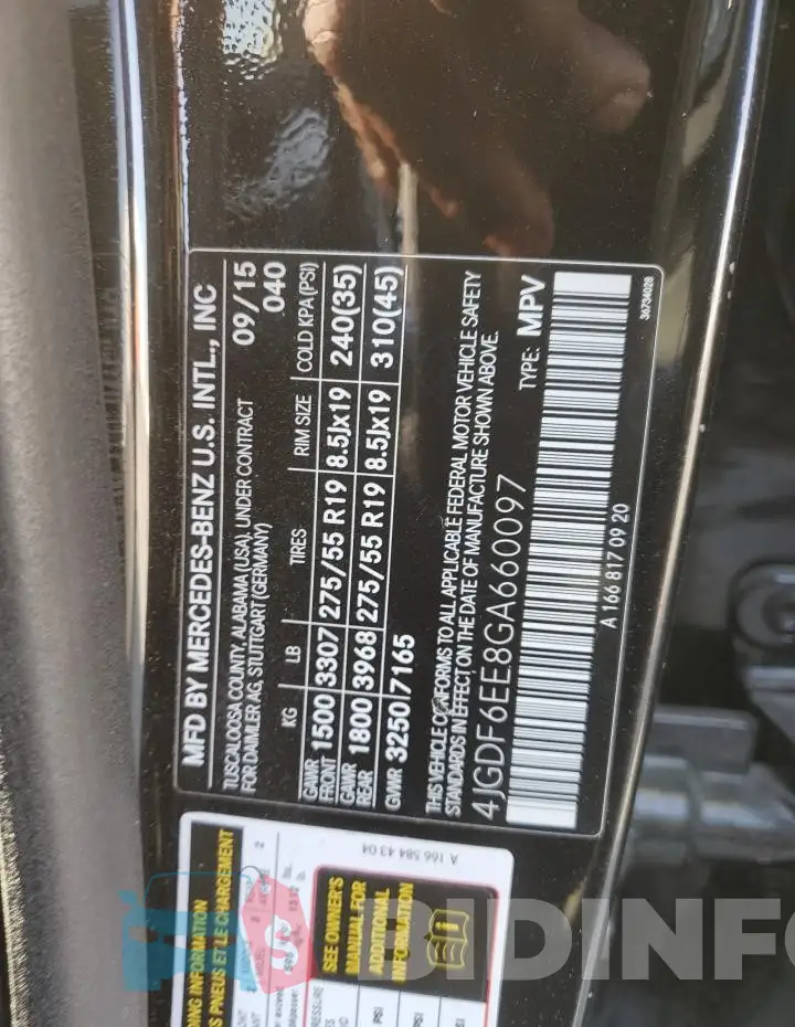 4JGDF6EE8GA660097 Photo# 13