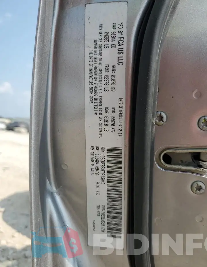 1C3CDFBBXFD213045 Photo# 12