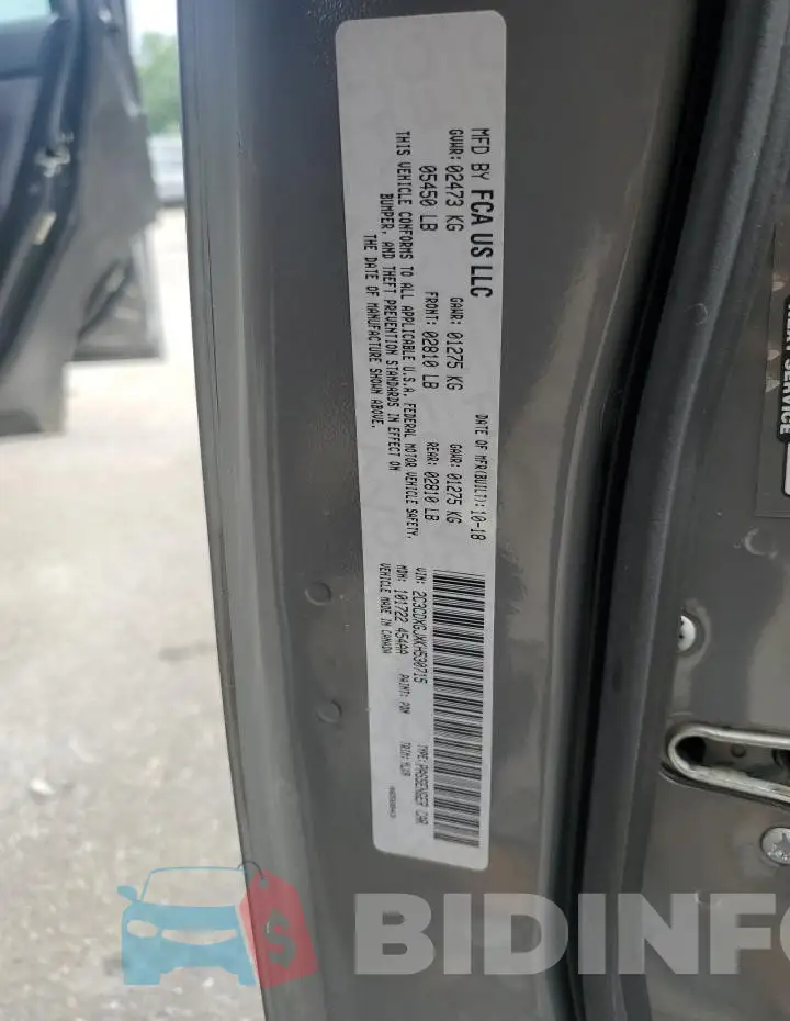 2C3CDXGJXKH530715 Photo# 12