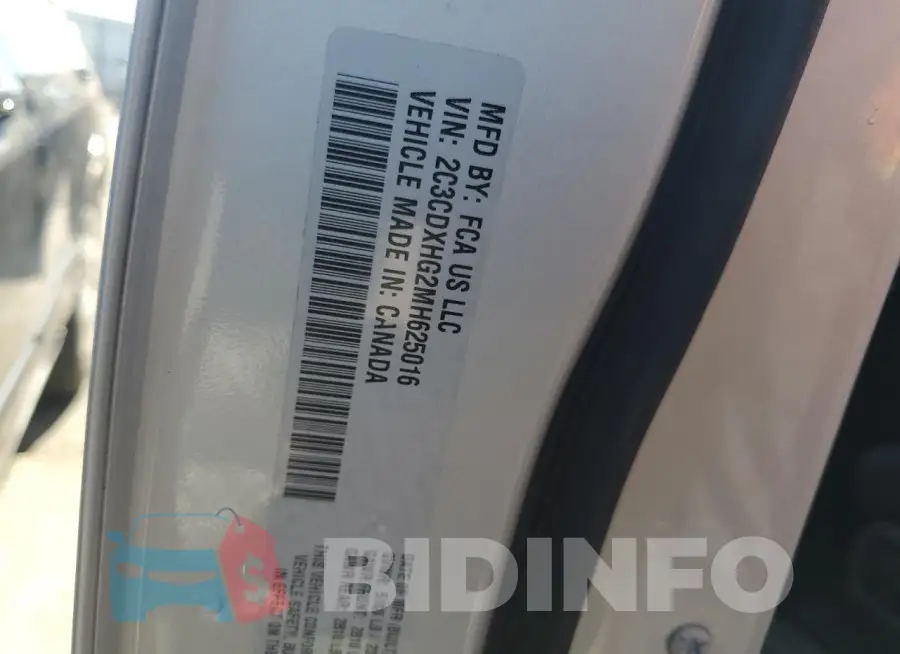 2C3CDXHG2MH625016 Photo# 12