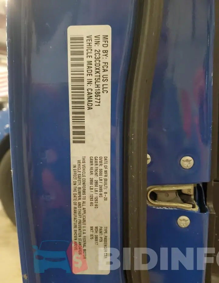 2C3CDXKT5LH186771 Photo# 12