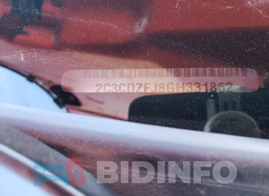 2C3CDZFJ8GH331862 Photo# 12