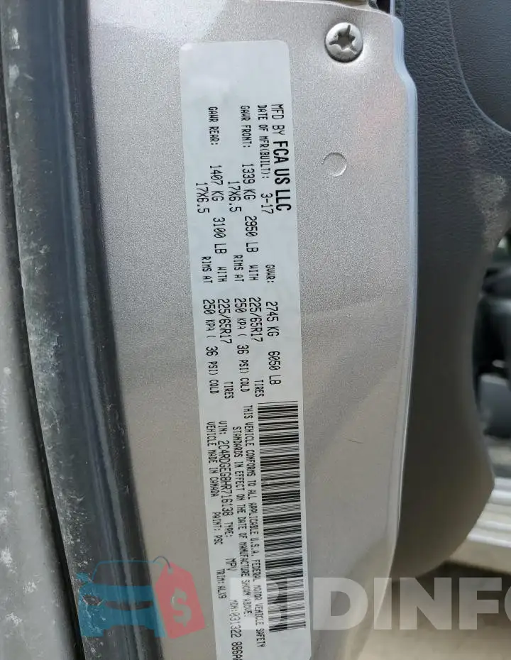 2C4RDGEG8HR716138 Photo# 14