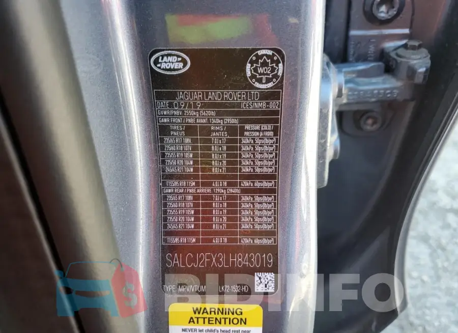 SALCJ2FX3LH843019 Photo# 13