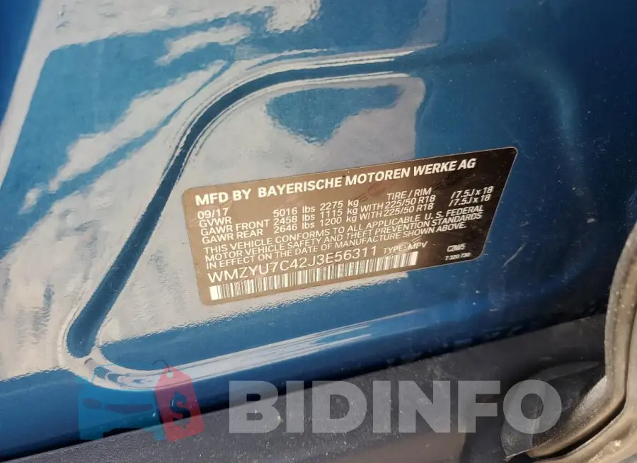 WMZYU7C42J3E56311 Photo# 12